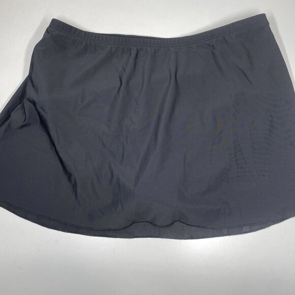 NEW MIRACLESUIT Women’s High-Waist Skirted Bikini Bottom Black Size 18 - Picture 6 of 8